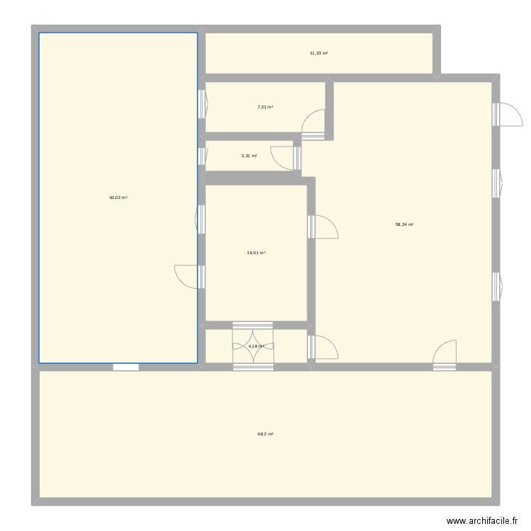 plan mag. Plan de 8 pièces et 231 m2