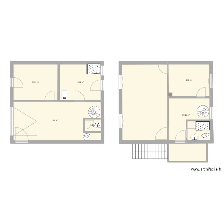 AvStrasbourg. Plan de 7 pièces et 67 m2