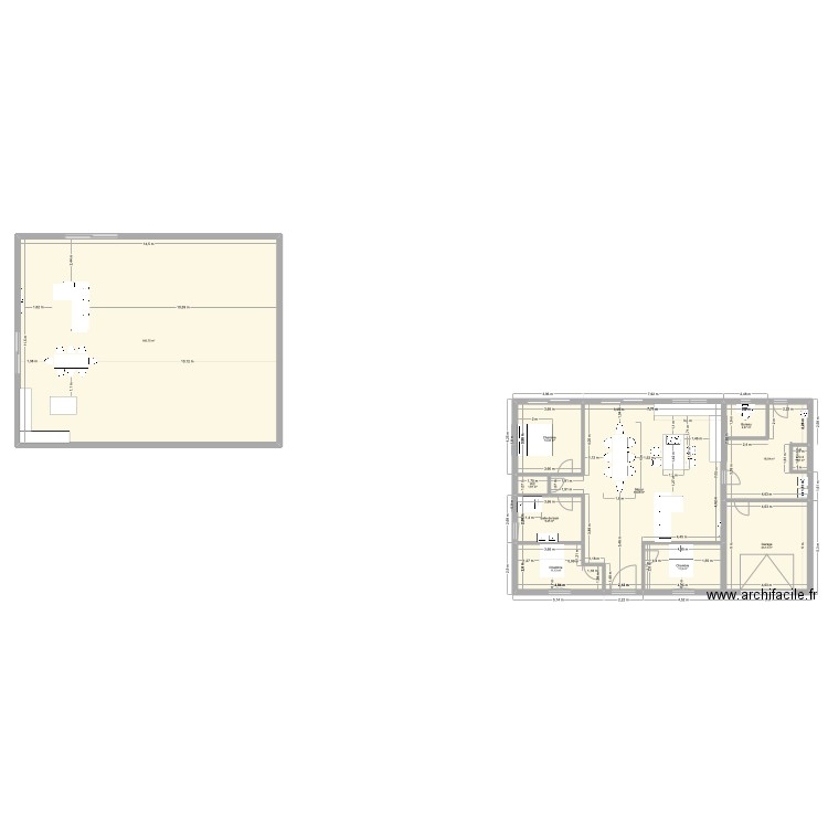 Maison 1. Plan de 11 pièces et 332 m2