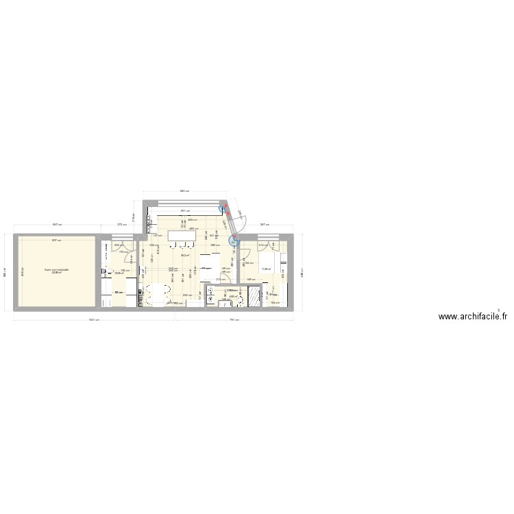 NIAF janvier 25. Plan de 5 pièces et 86 m2