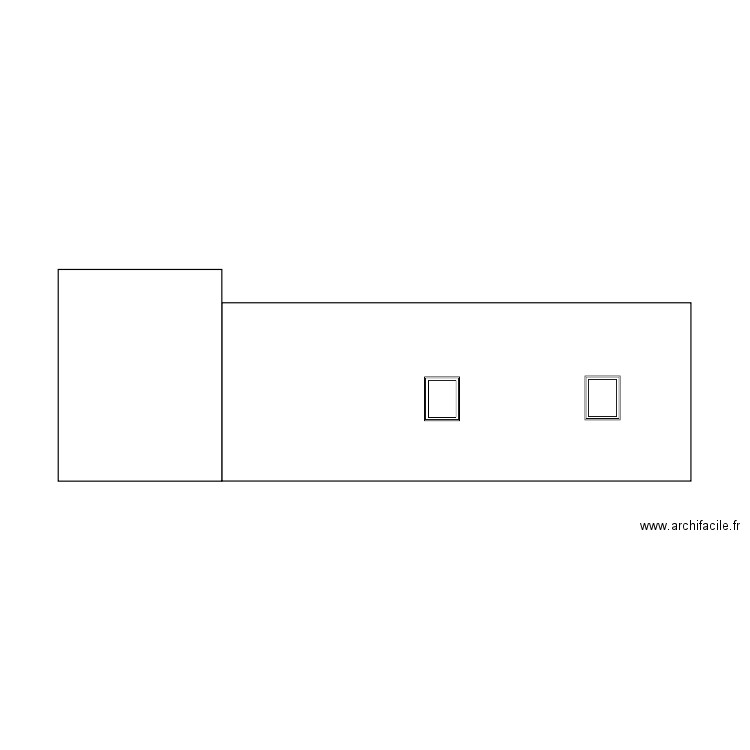 facade. Plan de 0 pièce et 0 m2