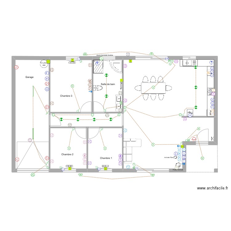 Nicolas Renard. Plan de 7 pièces et 111 m2