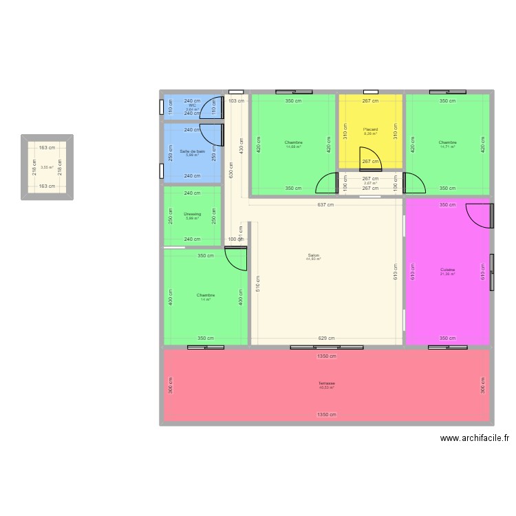 Plan F4 - Tufulega 2 . Plan de 12 pièces et 179 m2