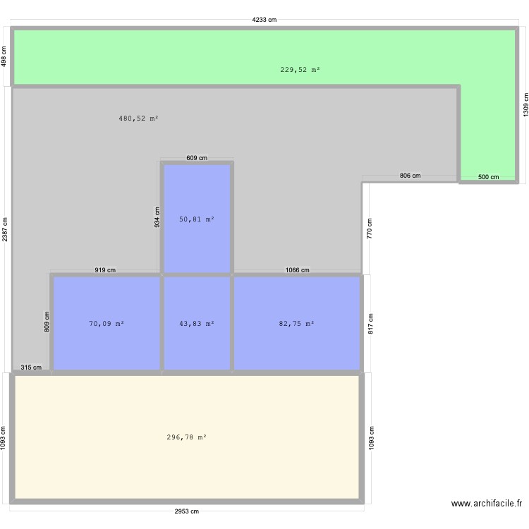 Wimereux Continental - Plan de masse. Plan de 7 pièces et 1254 m2