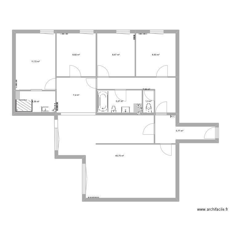 Asturies_Avant. Plan de 11 pièces et 110 m2