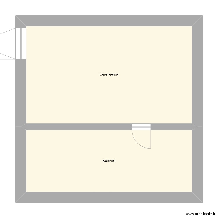 00 - CAVE. Plan de 2 pièces et 62 m2