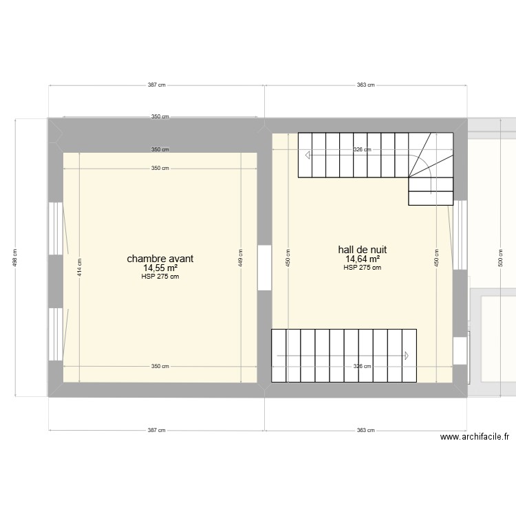 LUC & RUDY GOUY. Plan de 7 pièces et 123 m2