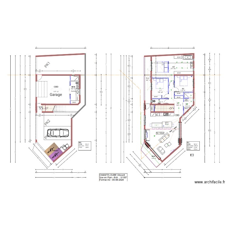 vincent chanteloube. Plan de 0 pièce et 0 m2