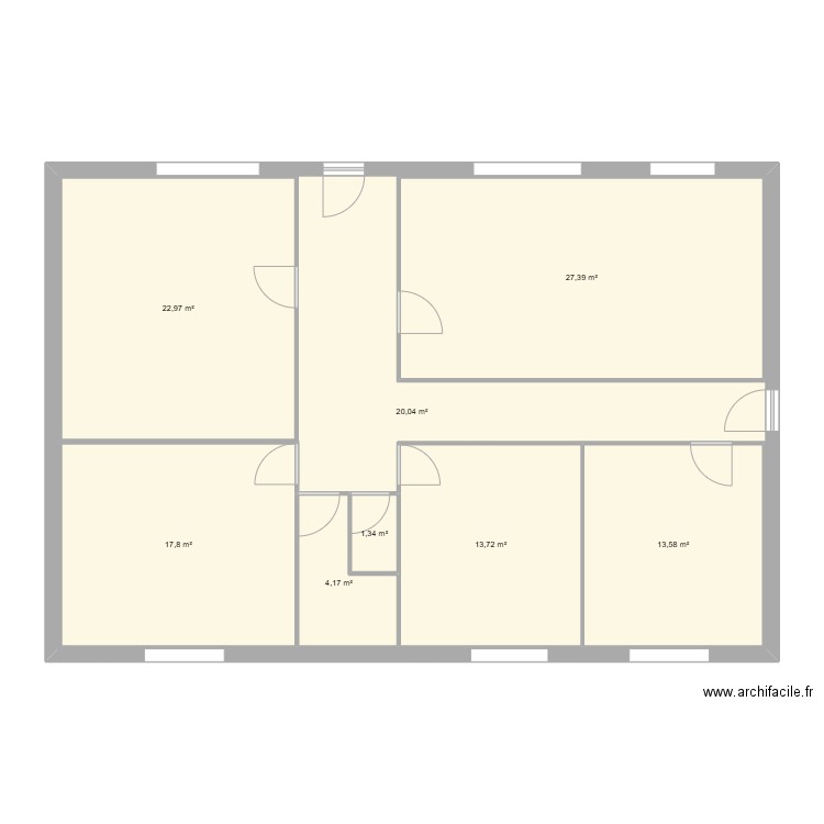 Maison 1.1. Plan de 8 pièces et 227 m2