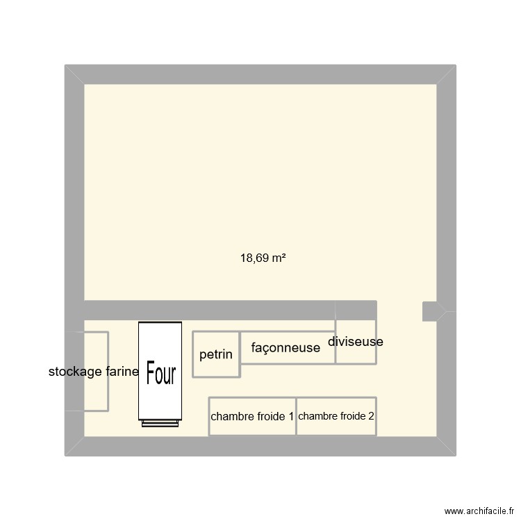 plan fournil bp. Plan de 7 pièces et 25 m2