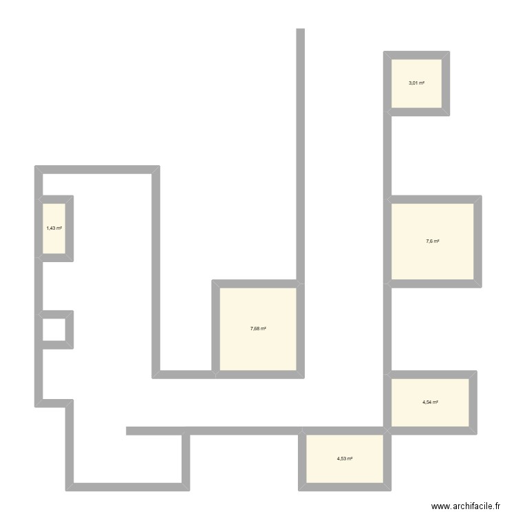 Clinique eco. Plan de 6 pièces et 29 m2