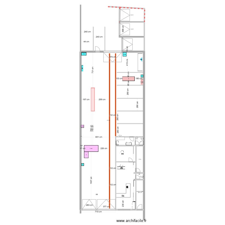 PLAN CAEN 2. Plan de 5 pièces et 383 m2