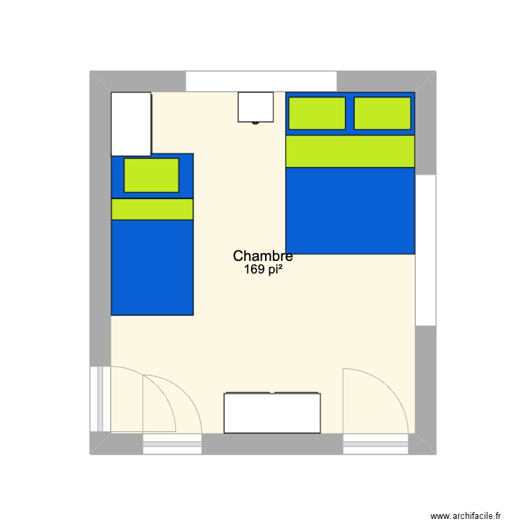 Condo Hollybrook. Plan de 1 pièce et 16 m2