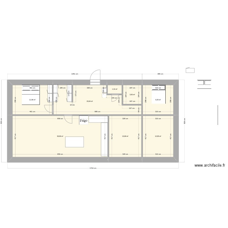 MaisonCorrezeV0. Plan de 8 pièces et 113 m2