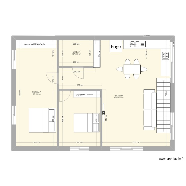 tiz4. Plan de 3 pièces et 86 m2