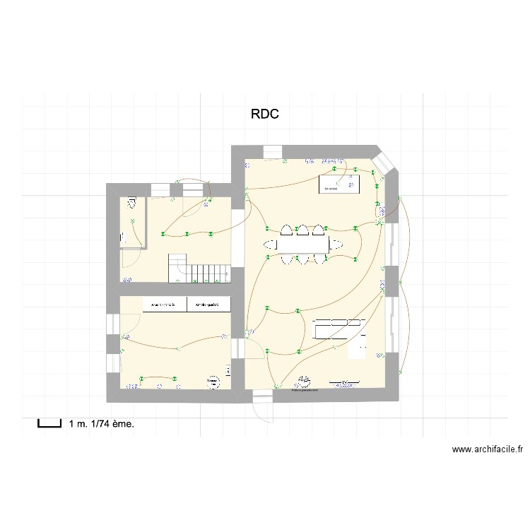 elec rdc . Plan de 0 pièce et 0 m2