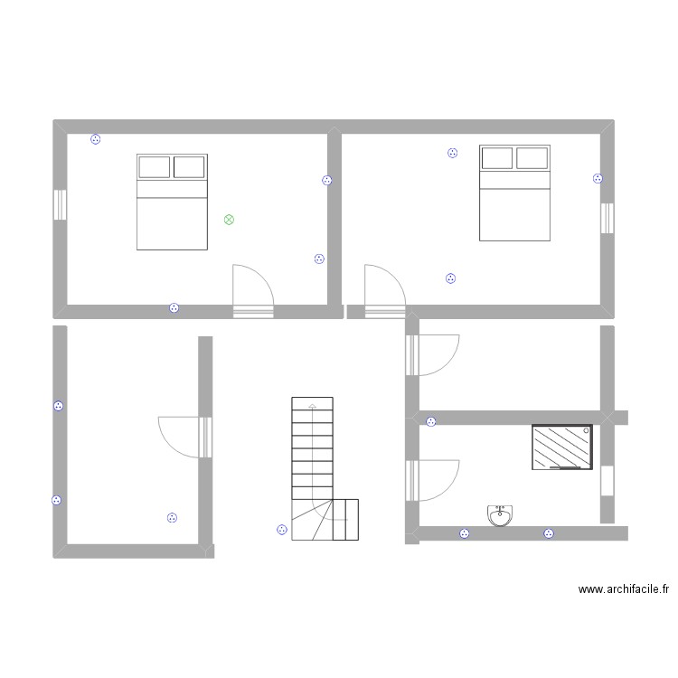 plan etage. Plan de 0 pièce et 0 m2