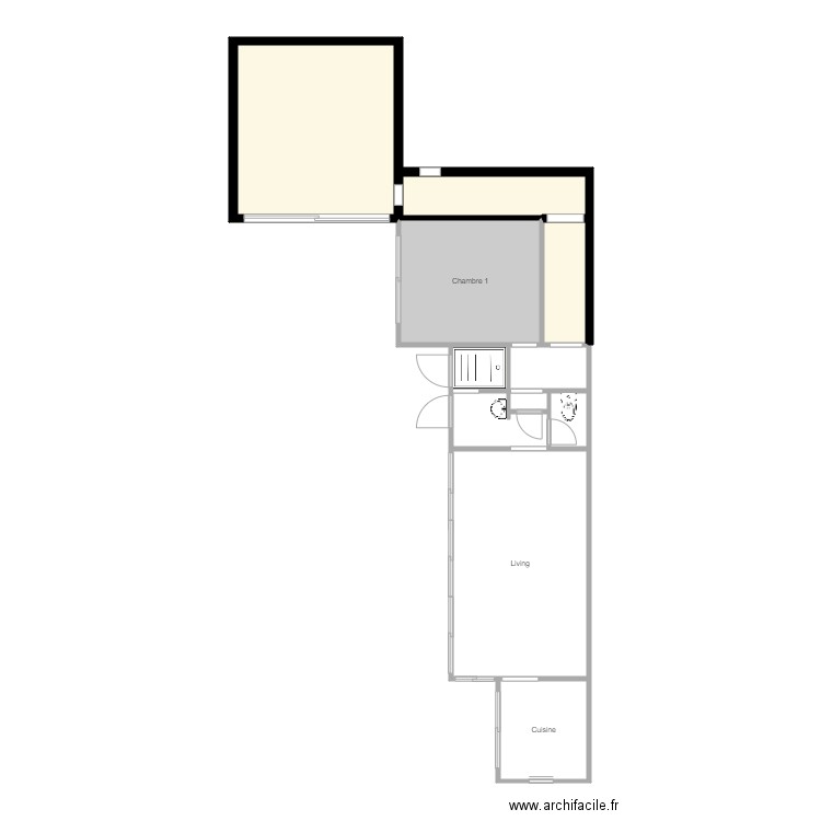 Pool House Extension seule 07 2024 Phase 2bis. Plan de 11 pièces et 66 m2