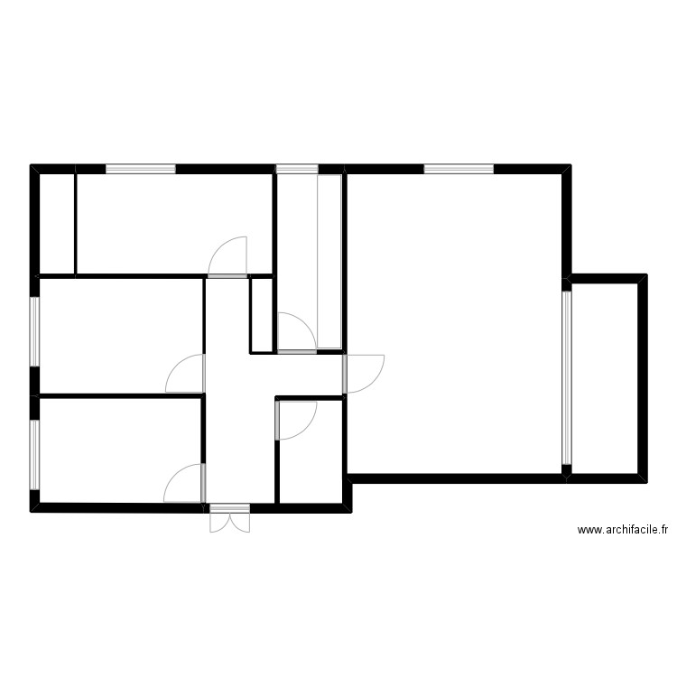 FRITZ doublon. Plan de 4 pièces et 38 m2