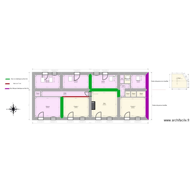 ML24017426. Plan de 16 pièces et 150 m2