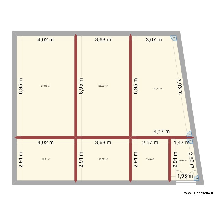 my home. Plan de 7 pièces et 113 m2