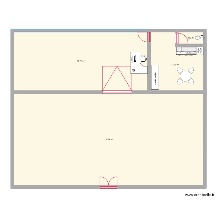 Plan masse Brentiny Paris. Plan de 4 pièces et 189 m2