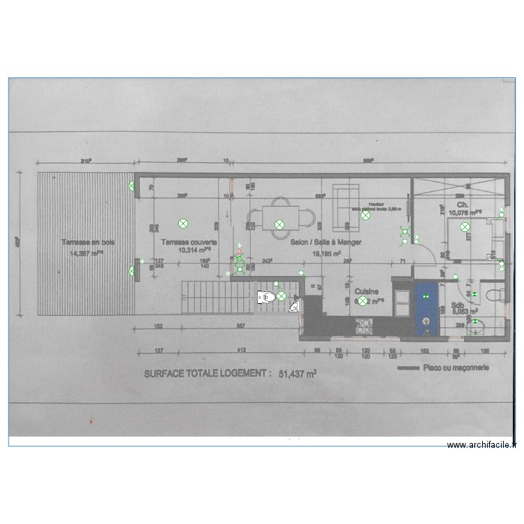 PROJET F2 M.BOCHE ( ECLAIRAGE ).. Plan de 0 pièce et 0 m2