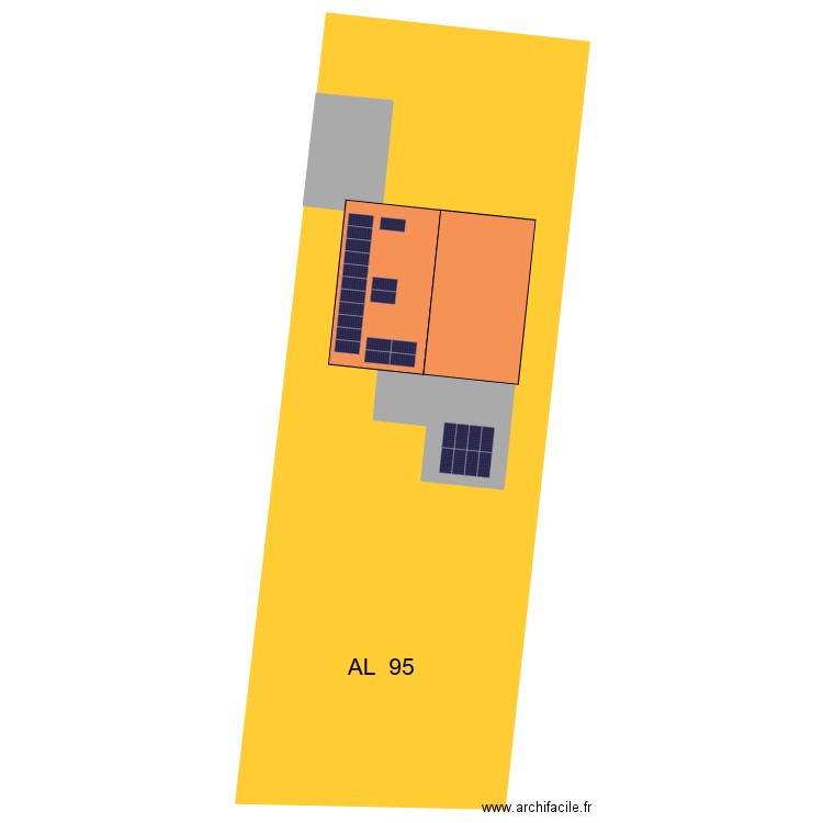 DP4 COUTURIEUX. Plan de 1 pièce et 282 m2