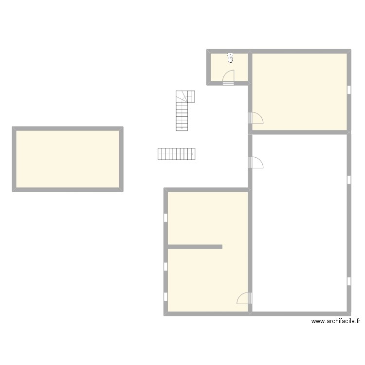 hilaire. Plan de 4 pièces et 119 m2