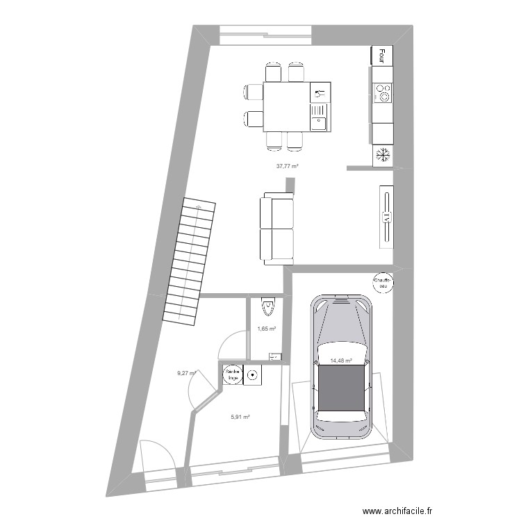 ARI N10. Plan de 11 pièces et 138 m2