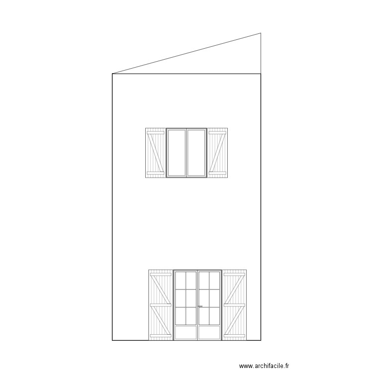 Façade Séjour Nord. Plan de 0 pièce et 0 m2