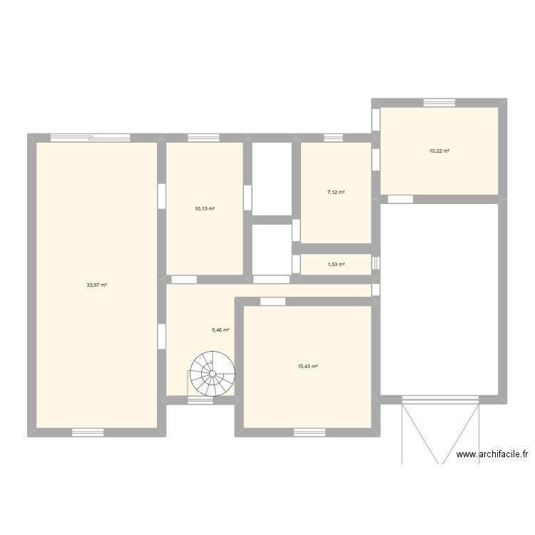 Nouvelle maison 1. Plan de 7 pièces et 88 m2