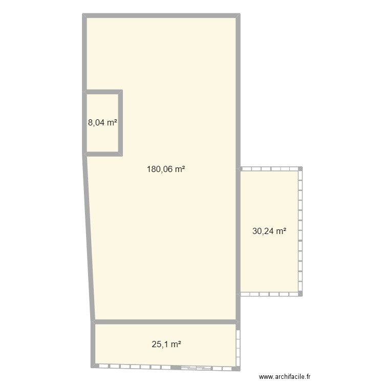 Ingénierie. Plan de 4 pièces et 243 m2