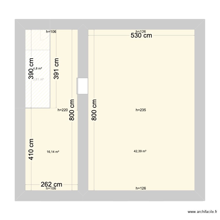 la maison. Plan de 9 pièces et 187 m2