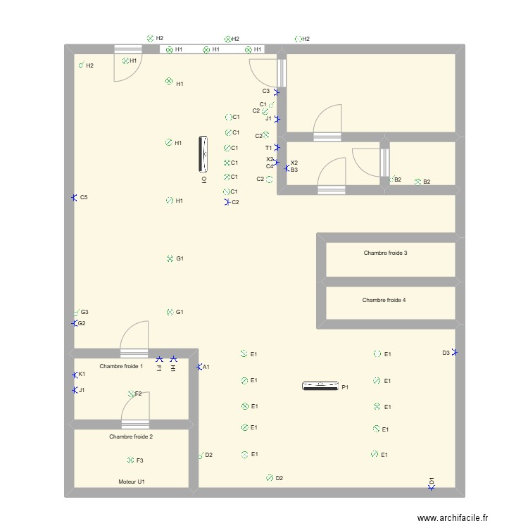 MOUSS. Plan de 8 pièces et 125 m2