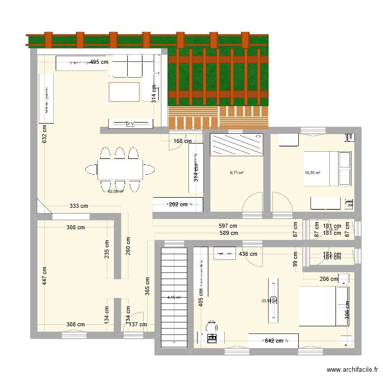 essai 2 matougues modifie maison. Plan de 7 pièces et 110 m2