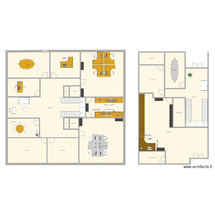 La Seyne . Plan de 21 pièces et 424 m2