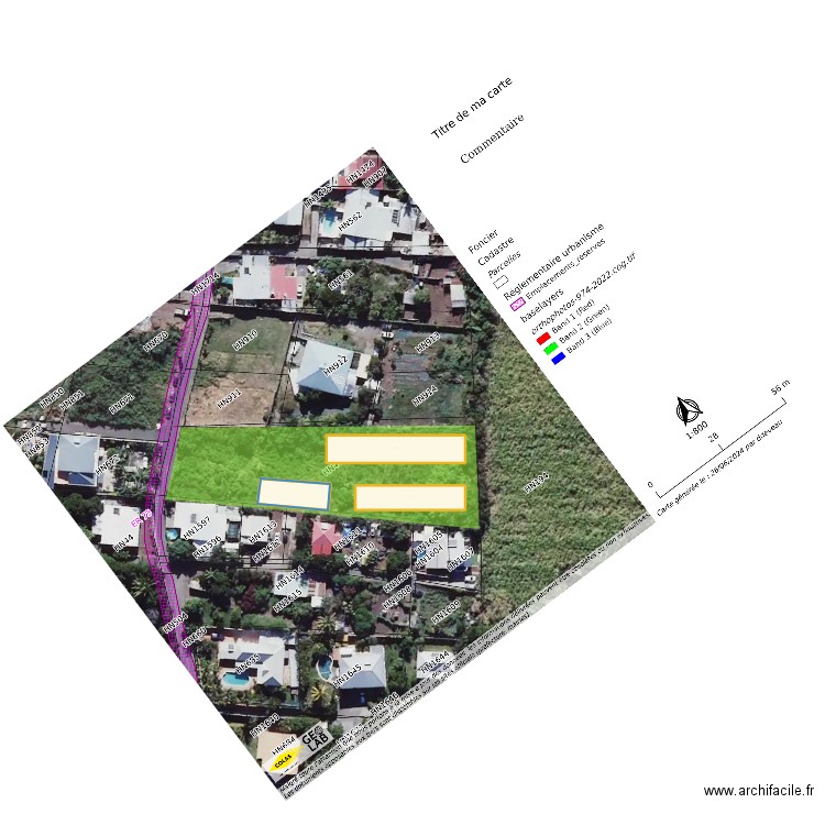 HN40 PETIT FRERE. Plan de 3 pièces et 1037 m2