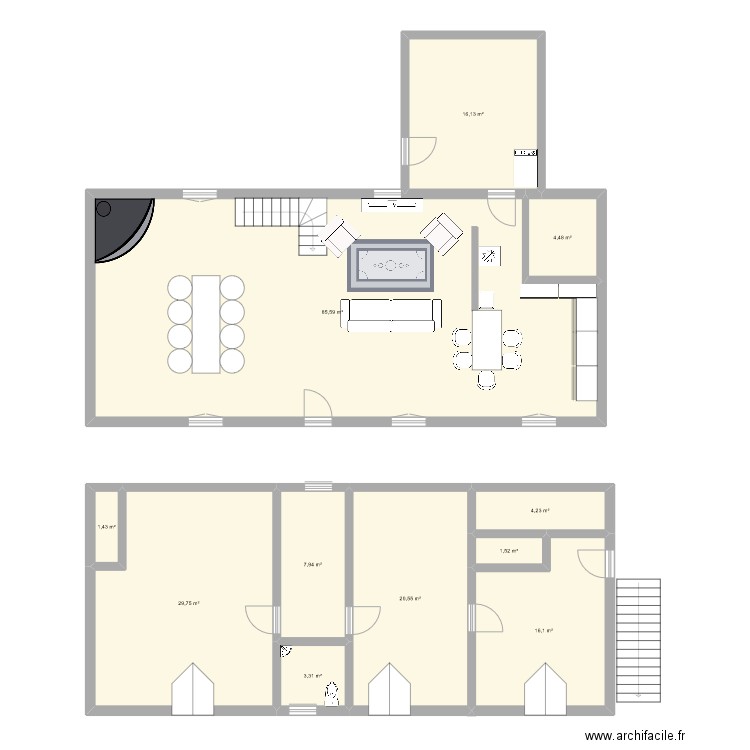 maison st germain. Plan de 11 pièces et 191 m2