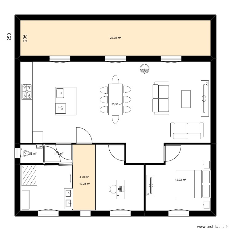 Plan définitif 7. Plan de 10 pièces et 227 m2