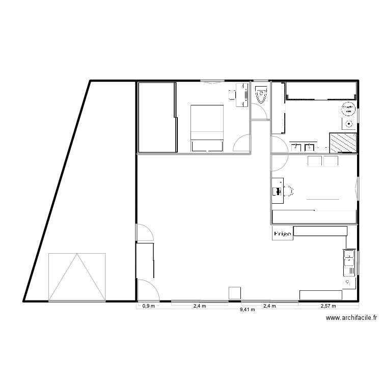 CONTOUR MAISON. Plan de 6 pièces et 116 m2