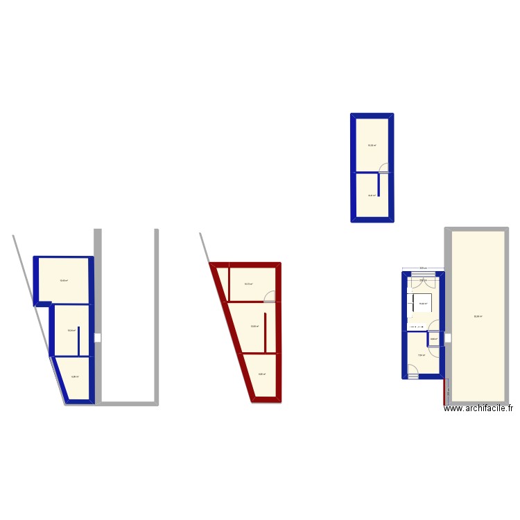 Agrandissement 1. Plan de 12 pièces et 151 m2