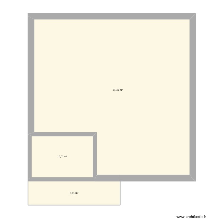 Base1. Plan de 3 pièces et 103 m2