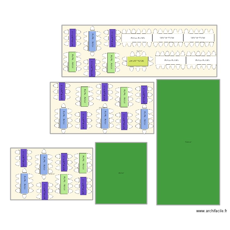 PORTE OUVERTE PISCICULTURE 200 PERS . Plan de 5 pièces et 267 m2