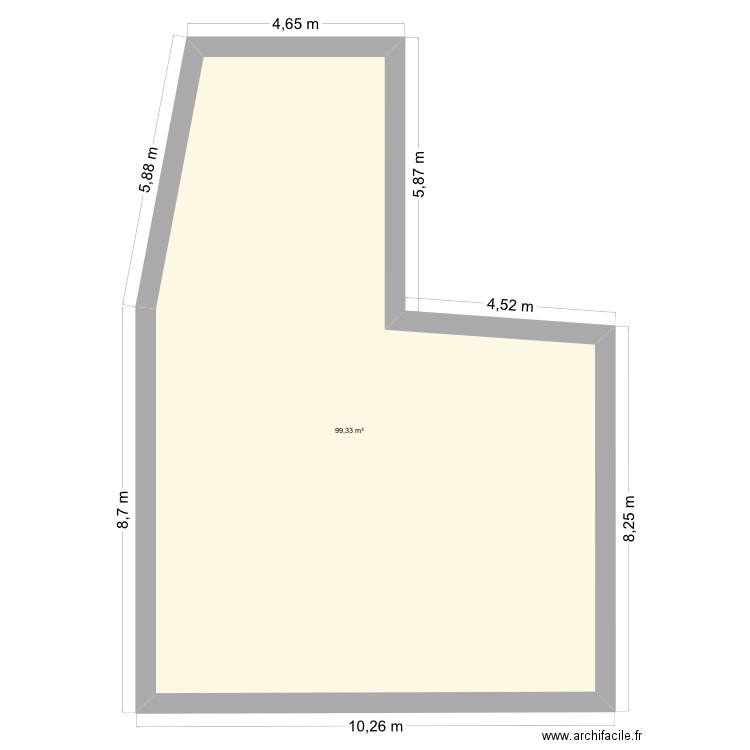 Villa château. Plan de 1 pièce et 99 m2