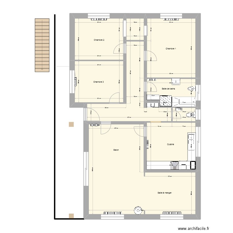 Plan d'ensemble_Ebauche_7. Plan de 9 pièces et 108 m2