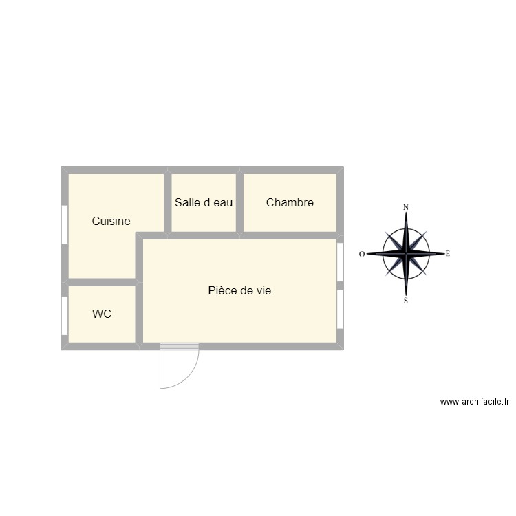 PLAN 2405 LAURANS - CARCREFF. Plan de 5 pièces et 10 m2