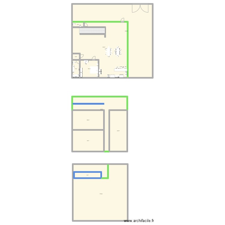 Maison mexique. Plan de 12 pièces et 692 m2