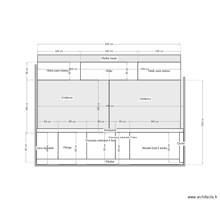 Ligne cuisson Alaia Ambassade V2. Plan de 0 pièce et 0 m2