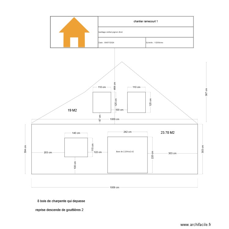 chantier ramecourt 1. Plan de 0 pièce et 0 m2